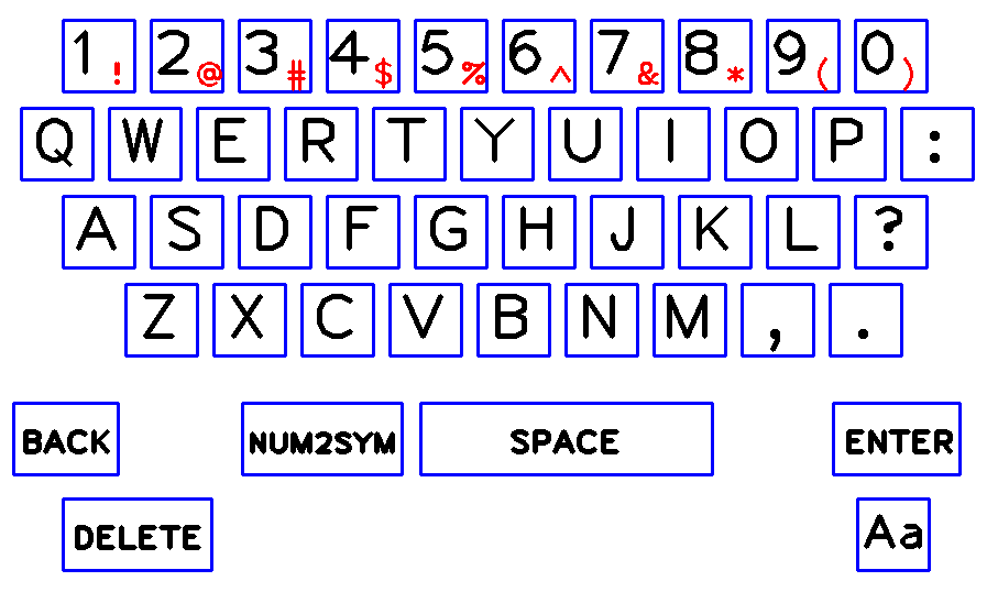 Virtual Keyboard Layout