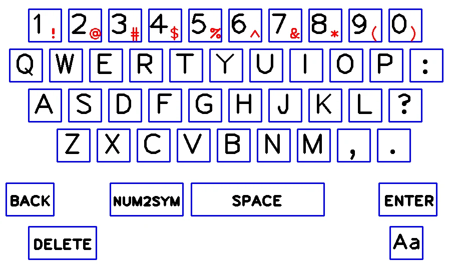 Virtual Keyboard Layout